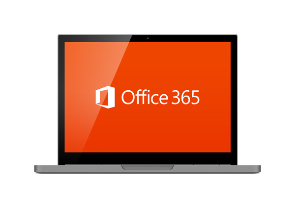 computer with office 365 hosting